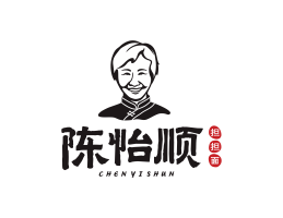 Logo设计陈怡顺担担面东莞餐厅品牌LOGO设计_深圳餐饮物料设计_佛山餐饮策略定位