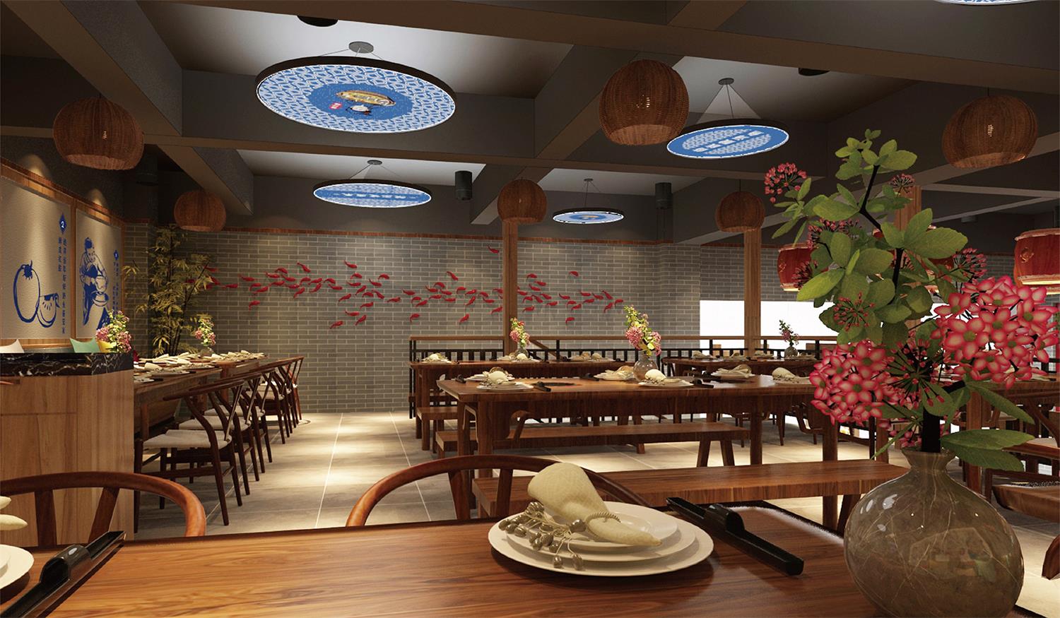Logo设计如何让中餐厅的餐饮空间设计，蕴含中国传统文化底蕴？